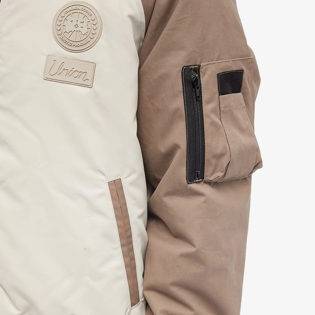 Canada Goose Men's & NBA Collection with UNION Bullard Bomber Jacket Pearl
